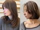 ネオリーブ アンド 渋谷店(Neolive &)の写真/前髪・顔周りのレイヤーカットで小顔に！ブリーチなしダブルカラーと好相性♪韓国ボブも[渋谷/学割U24]
