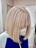 【ハイトーンデザイン】ダブルケアブリーチ+カラー　ショートスパ付き 池袋