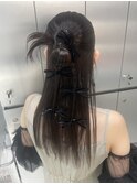 【新宿駅/新宿三丁目/ヘアセット/カチモリハーフアップ】
