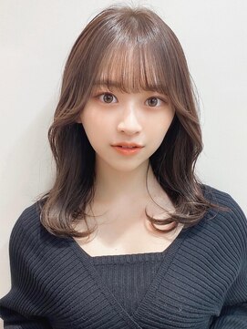 アフロート ディル(AFLOAT D'L) 大人可愛い前髪顔まわり小顔くびれミディアムレイヤー