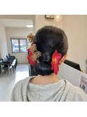 和装シニヨンへアセット