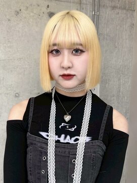 ソル バロール 表参道(SOL .valor) 顔周りレイヤーカットブリーチデザインカラーワンホンレイヤー◆