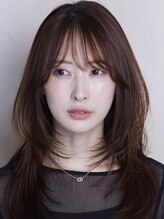ヘアーサロンテン モトアザブ(hair salon Ten motoazabu)&nbsp;くびれヘア/アプリコットオレンジ/ハイライトカラー/麻布