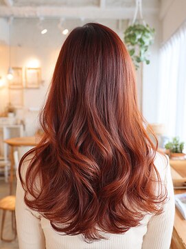 クレビア 名古屋(CreBiA) 艶髪ウェーブ/髪質改善/透明感カラー/ピンクブラウン