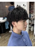緩めシャドウパーマ