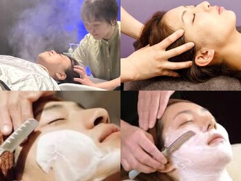 あおいはな(aoihana)の写真/【当店自慢】「シェービングとへッドスパとフェイシャルエステ」が同時に出来る!