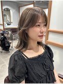 韓国ヘアくびれヘアレイヤーカットデザインカラー