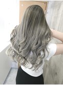 ハイライト風エクステ/巻き髪