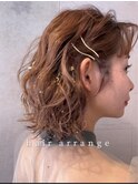 ヘアアレンジ/ハーフアップ/お呼ばれアレンジ/緊迫アレンジ