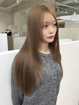 ブリーチなし/ベージュ/グレージュ/髪質改善