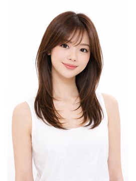 韓国風レイヤー×ナチュラルブラウン