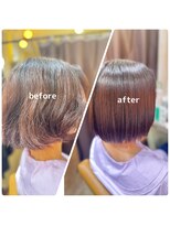 ユカシ(yucaci) ボブの髪質改善縮毛矯正