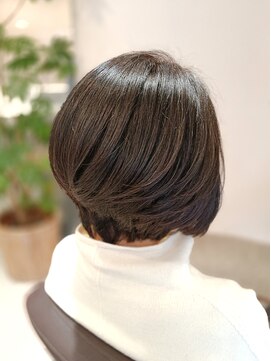 アンベリールフルー(EMBELLIR fleur) 大人の似合わせショートボブカットスタイル/40代/50代