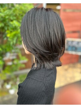 セットアップ 岡山北長瀬店(SET-UP) レイヤーボブ/ダークグレーダークブルー
