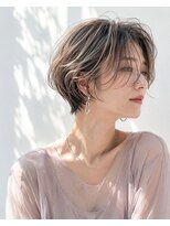 アッシュ 学芸大学店(Ash)&nbsp;ショートボブ/大人女性/グレージュ/脱白髪染め