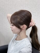 ソアバイリコヘアー(soar by LiCO Hair)&nbsp;ダークパープル/ナチュラルショート/夏のヘアアレンジ/沖縄/北谷