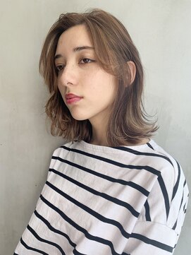 アルバム 銀座(ALBUM GINZA) 外ハネロブ_外ハネボブアッシュブラウンネオウルフ_46993