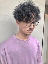 ヘアー アイス ルーチェ(HAIR ICI LUCE)&nbsp;スパイラルパーマ 無造作ヘア 刈り上げ 2ブロック 担当 井上