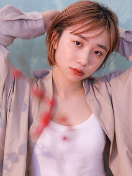 テトヘアー(teto hair) 大人イルミナカラー抜け感束感シースルーボブすっきり清潔感暖色