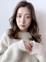 アイティー バイ アルバム 中野店(IT by ALBUM)&nbsp;韓国風ウェーブ巻き_イヤリングカラーくびれミディ_8386