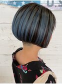 表面ハイトーン☆オシャレ前下りボブ◎