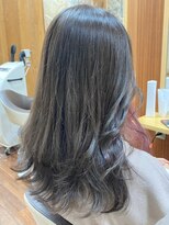 オートクチュール ランコントレ 七条店(Haute Couture Rencontrer)&nbsp;柔らかなレイヤーセミロング/グレイアッシュ