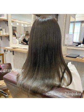 ワット 原宿店(W) 【W-ワット-原宿店】オフィスok印象柔らか透け感グレージュ