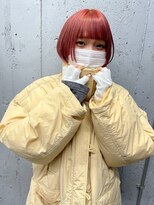 タロ(TALO)&nbsp;【TALO】Red+Orange と　Bob cut