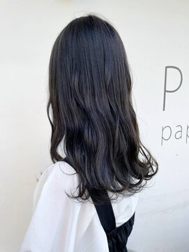 ヘアーメイクパウダー 天王寺寺田町店(Hair make powder) 大人可愛い20代30代40代小顔ウルフレイヤーくびれブルーブラック