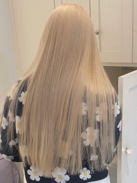 ベレーザ 渋谷(BELEZA) 3640ニュアンスカラーシルキーベージュ艶髪ハイトーンカラー