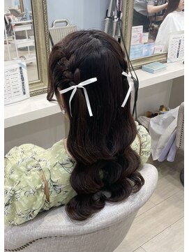 アリエス 渋谷駅東口店(Aries) 編み込みハーフツイン