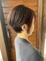 リドル ヘアー 駒生店(Riddle HAIR)&nbsp;ショートボブ、耳かけスタイル