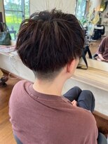 ブラウン(BROWN) ツーブロック