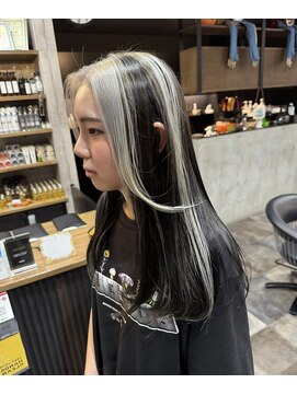 ハク(haku) デザインカラー/こなれミディ/イメチェン/レイヤーカット/宇都宮