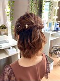 ショートハーフアップ【新横浜/ヘアセット】