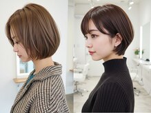 不器用な方でも朝ラクスタイリングに/妙典/ショートボブ/顔周り/レイヤーカット/ブリーチなしカラー/前髪