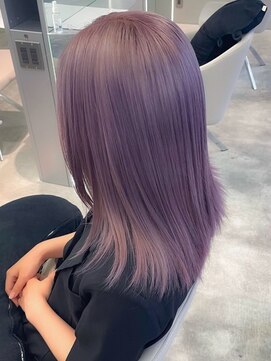 ジェム(GEM) ブリーチパープル/細みハイライト/ラベンダーミルクティー★74