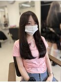 レイヤーカット/韓国ヘア/顔まわり/ブリーチなし/髪質改善/艶髪