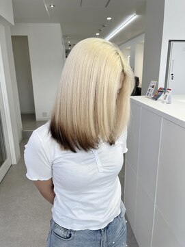 ゼロ 静岡(ZERO) ブロンド裾ブラウン