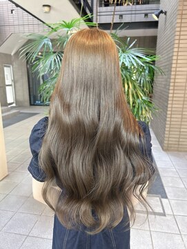 ガーランド(Girland) 【girland】透けるオリーブベージュ♪/韓国風/レイヤーカット