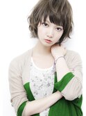 ショートヘアアッシュカラー