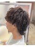 メンズカット+ツイスパ・波巻きパーマ ¥13000