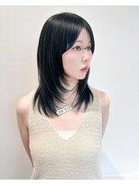 ノエシキカ(noe sikika)&nbsp;ミディアムヘア/暗めカラー/グランマッシュ/栄s24