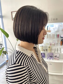 エルフ(elf) 大人ボブ大人ショートボブ切りっぱなしボブ前髪あり前下がりボブ