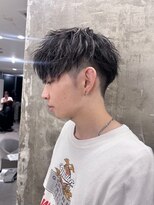 メンズサロン キング 心斎橋店(Men’s salon K!ng) ホワイトメッシュ/ツイスト/ツイスパ/パーマ/メンズ/眉毛/心斎橋