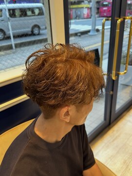 アンソル オブ リシェール(N'SOL of RICHAIR) サーフバック/外国人風ハイライトカラー/メンズパーマ