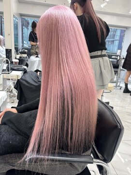 ランテルディ 渋谷(LANTERDIT) スーパーロング ピンクカラー 艶カラー