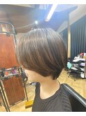 ショートボブ/丸みショート/ナチュラルショートボブ