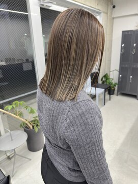 白髪ぼかしハイライト×GRIS式　超高濃度水素ケアカラー