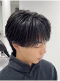 名古屋メンズ曲がる縮毛矯正センターパート